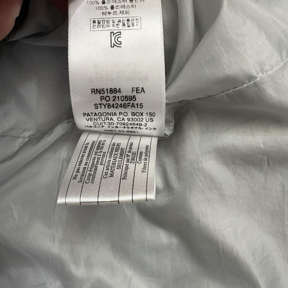 Patagonia Nano Puff Vest M Gray Full Zip Primaloft Antarctica Port Lockroy Patch - Picture 13 of 13